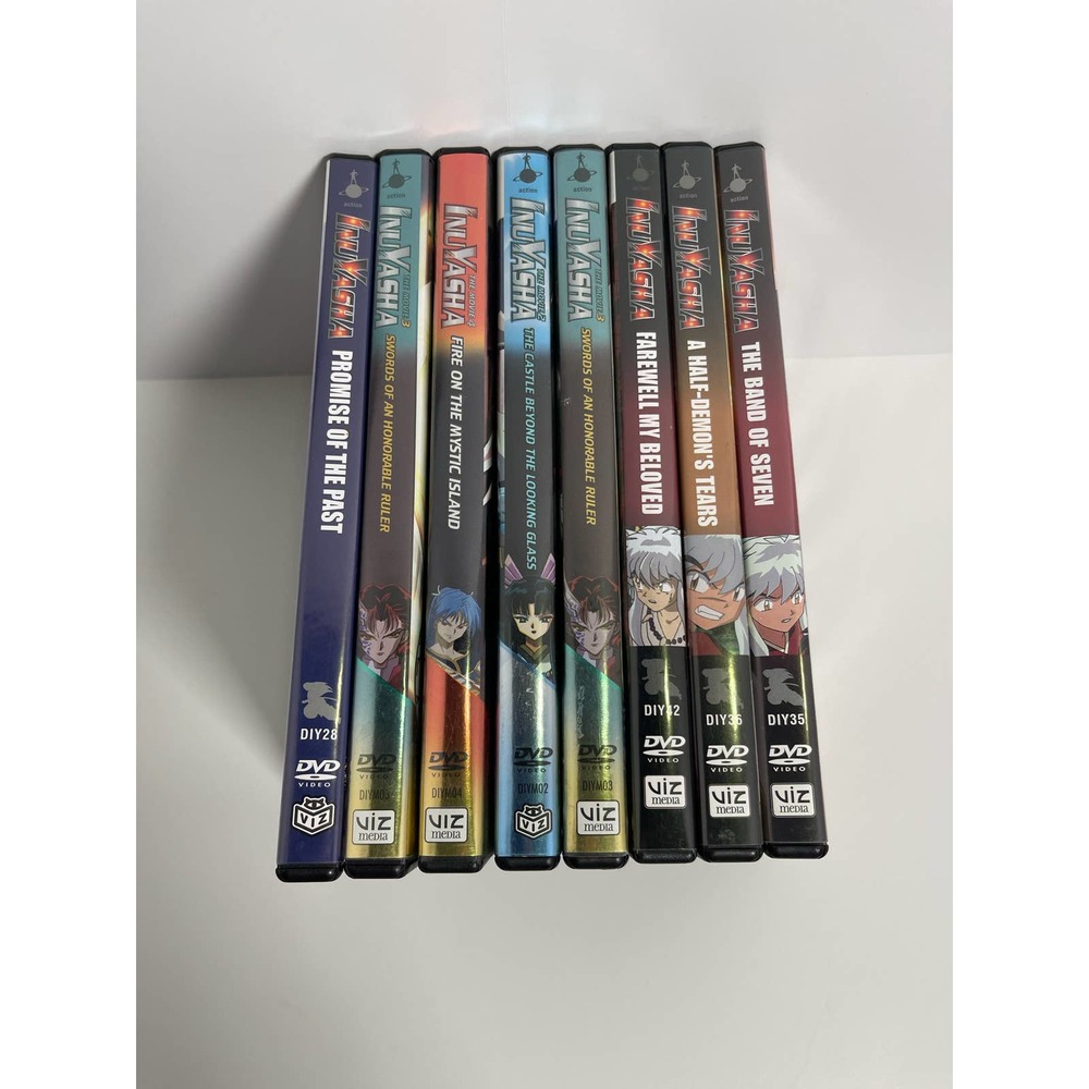 Inuyasha DVD Collection of 7 DVDS Anime Inu Yasha Lot Bundle